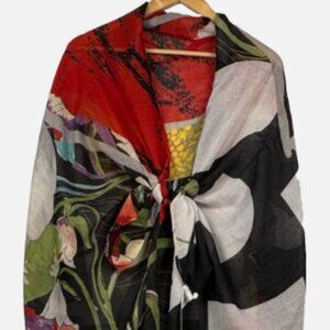 Desigual VTG Scarf Shawl Beach Wrap 76x40
